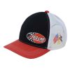 Boné Trucker Red Line Oil - Preto, Vermelho e Branco