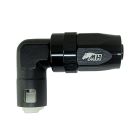 Conexão de Engate Rápido SAE 3/8" Curva 90° graus para Mangueira Aeroquip 8AN / AN8 - Preto