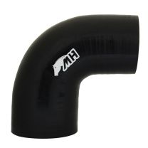 Mangote em Silicone Redutor Curva 90° graus 4" para 3-1/2" polegadas (102mm para 89mm) x 152mm