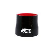 Mangote em Silicone Redutor Reto 4-1/2" para 4" polegadas (114mm para 102mm) x 100mm - Preto