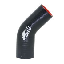 Mangote em Silicone Redutor Curva 45° graus 2-1/2" para 2-1/4" polegadas (63mm para 57mm) x 125mm