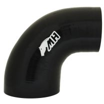 Mangote em Silicone Redutor Curva 90° graus 4" para 3" polegadas (102mm para 76mm) x 125mm