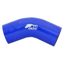 Mangote em Silicone Curva 45º graus 3" polegadas (76mm) x 125mm Azul