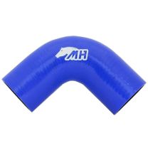 Mangote em Silicone Curva 90º graus 2-1/4" polegadas (57mm) x 125mm Azul