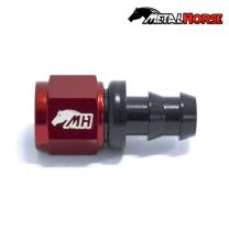 Conexão 1/2" / 8AN Reta para Mangueira Comum - Original (Preta e Vermelha)