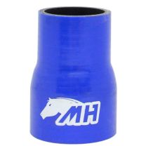 Mangote em Silicone Redutor Reto 2-1/2" para 2-1/4" polegadas (63mm para 57mm) x 100mm Azul