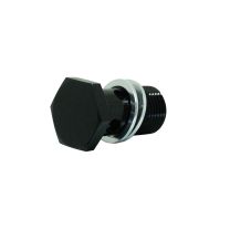 Parafuso Simples Longo 33.2mm para Banjo rosca Métrica M18*1,5 - Preto