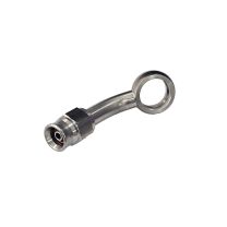 Conexão tipo Banjo 3AN / AN3 para Parafuso M12 - Furo 12.1mm Curva 45° graus para Mangueira PTFE - Inox