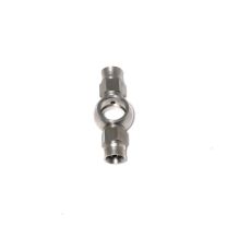 Conexão tipo Banjo Dupla 3AN / AN3 para Parafuso M12 - 12.2mm Reta para Mangueira PTFE - Inox