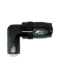Conexão de Engate Rápido SAE 3/8" Curva 90° graus para Mangueira Aeroquip 8AN / AN8 - Preto