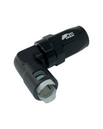 Conexão de Engate Rápido SAE 3/8" Curva 90° graus para Mangueira Aeroquip 8AN / AN8 - Preto
