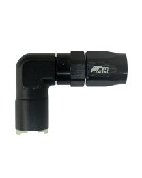 Conexão de Engate Rápido SAE 5/16" Curva 90° graus para Mangueira Aeroquip 6AN / AN6 - Preto