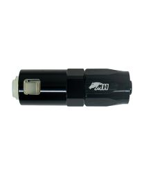 Conexão de Engate Rápido SAE 3/8" Reta para Mangueira Aeroquip 6AN / AN6 - Preto