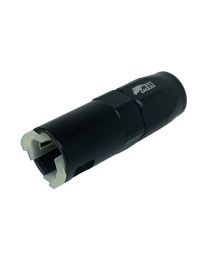 Conexão de Engate Rápido SAE 3/8" Reta para Mangueira Aeroquip 6AN / AN6 - Preto