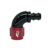 Conexão 1/2" / 10AN Curva 90° graus para Mangueira Comum - Original (Preta e Vermelha)