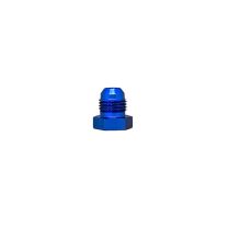 Tampão Macho Cônico 6AN / AN6 com saída Fêmea NPT 1/8" para sensores - Azul