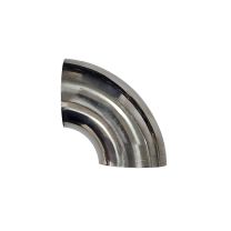 Tubo Curto em Inox Curva 90º 2-1/4" Diâmetro Externo 57mm
