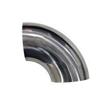 Tubo Curto em Inox Curva 90º 2-3/4" Diâmetro Externo 70mm