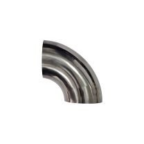 Tubo Curto em Inox Curva 90º 2" Diâmetro Externo 51mm