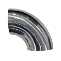Tubo Curto em Inox Curva 90º 3-1/2" Diâmetro Externo 89mm