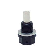 Adaptador Magnético Macho Métrico M12X1.75 com Arruela de Alumínio - Preto