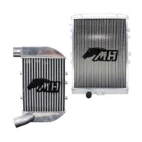 Kit Intercooler Racing 2-1/2" e Radiador de Água para VW Gol Quadrado