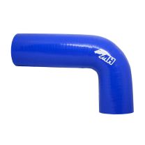 Mangote em Silicone Tipo L Curva 90° graus 3" polegadas (76mm) x 250mm por 150mm Azul