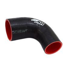 Mangote em Silicone Redutor Curva 90° graus 3" para 2-1/4" polegadas (76mm para 57mm) x 125mm