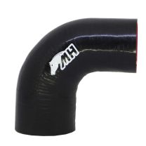 Mangote em Silicone Redutor Curva 90° graus 3-1/4" para 2-3/4" polegadas (83mm para 70mm) x 125mm