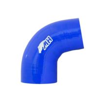 Mangote em Silicone Redutor Curva 90° graus 3-1/2" para 3" polegadas (89mm para 76mm) x 125mm Azul