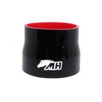 Mangote em Silicone Redutor Reto 5" para 4-1/2" polegadas (127mm para 114mm) x 100mm - Preto
