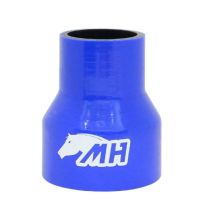 Mangote em Silicone Redutor Reto 3" para 2" polegadas (76mm para 51mm) x 100mm Azul