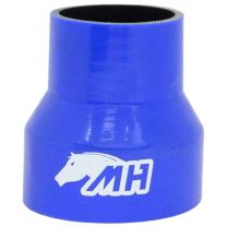 Mangote em Silicone Redutor Reto 3-1/2" para 2-1/2" (89mm para 63mm) x 100mm Azul