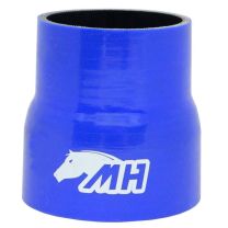 Mangote em Silicone Redutor Reto 3-1/2" para 3" polegadas (89mm para 76mm) x 100mm Azul