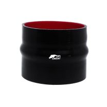 Mangote em Silicone Reto com Hump 4-1/2" polegadas (114mm) x 100mm - Preto