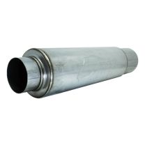 Silencioso Absorsivo Inox 409 Corpo 4,5" com entrada 3" e saída 4" (Comprimento 350mm) - Fosco