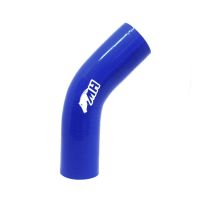 Mangote em Silicone Curva 45º graus 2-1/4" polegadas (57mm) x 125mm - Azul