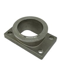 Flange Adaptador de Turbina com Pé T3 para V-Band em Inox